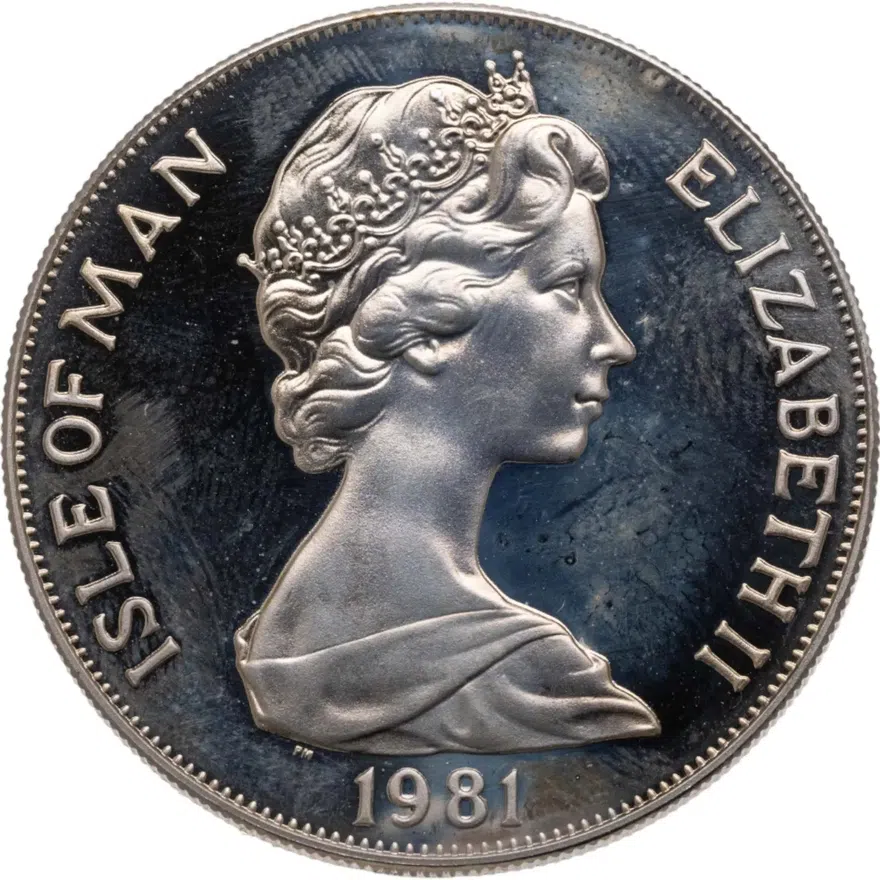 Остров Мэн 1 крона (crown) 1981 Международный год инвалидов - Луи Брайль, реверс