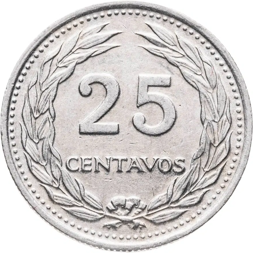 Сальвадор 25 сентаво (centavos) 1977