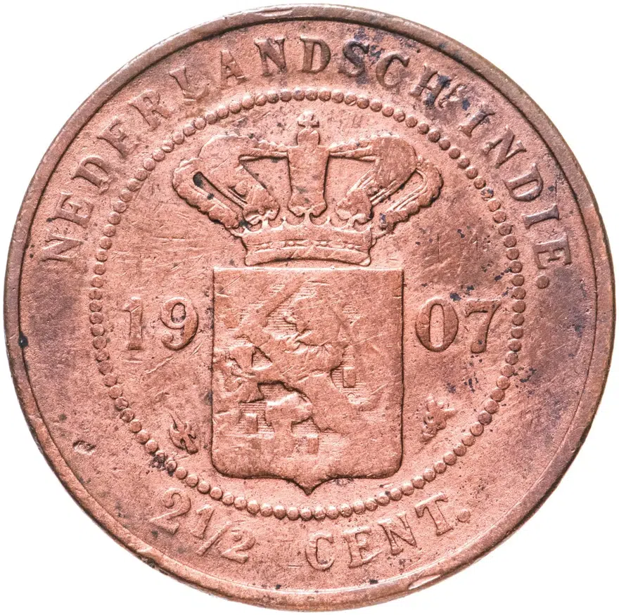 Голландская Ост-Индия 2 1/2 цента (cent) 1907