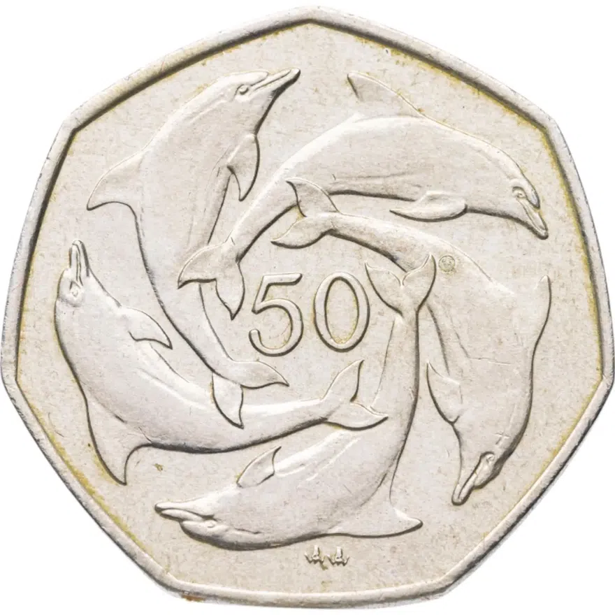 Гибралтар 50 пенсов (pence) 1997, реверс