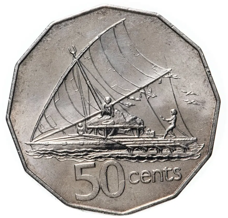Фиджи 50 центов (cents) 1986, реверс