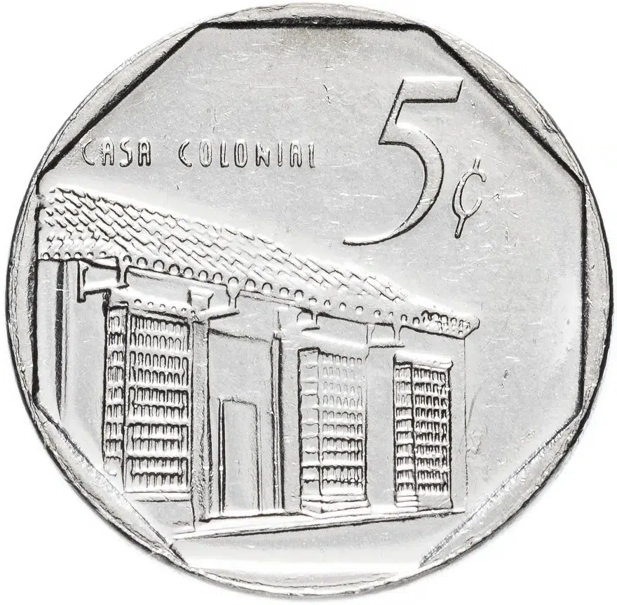 Куба 5 сентаво (centavos) 1994-2017 Арабские цифры