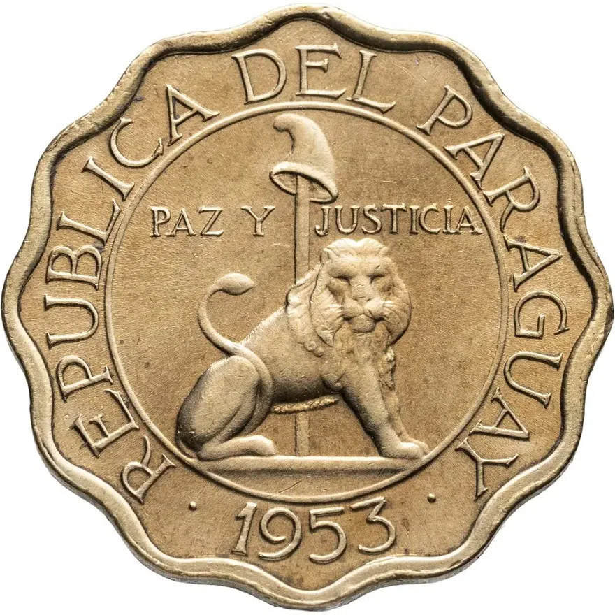 Парагвай 15 сентимо (centimos) 1953