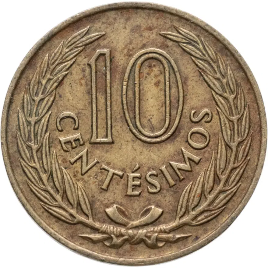 Уругвай 10 сентесимо (centesimos) 1960
