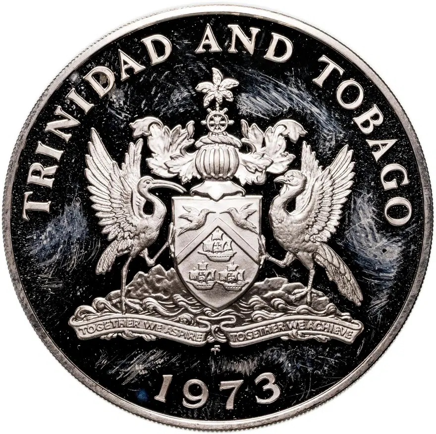 Тринидад и Тобаго 5 долларов 1973, реверс