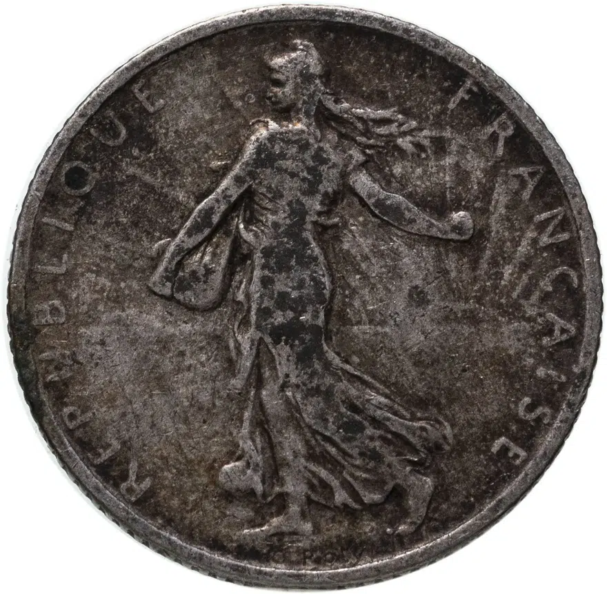 Франция 1 франк (franc) 1898, реверс