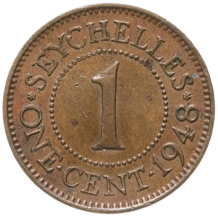Сейшельские острова 1 цент 1948