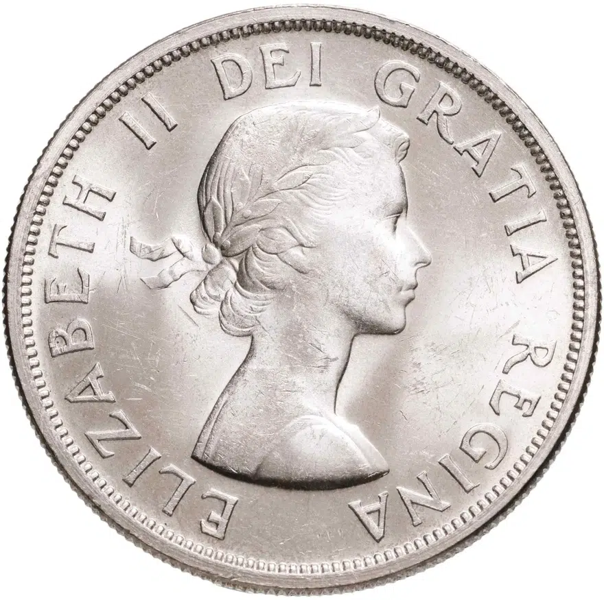 Канада 1 доллар (dollar) 1958  100 лет со дня основания Британской Колумбии