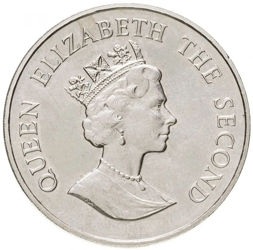 Фолклендские острова 50 пенсов (pence) 1990, реверс