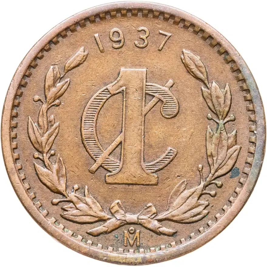 Мексика 1 сентаво (centavo) 1937