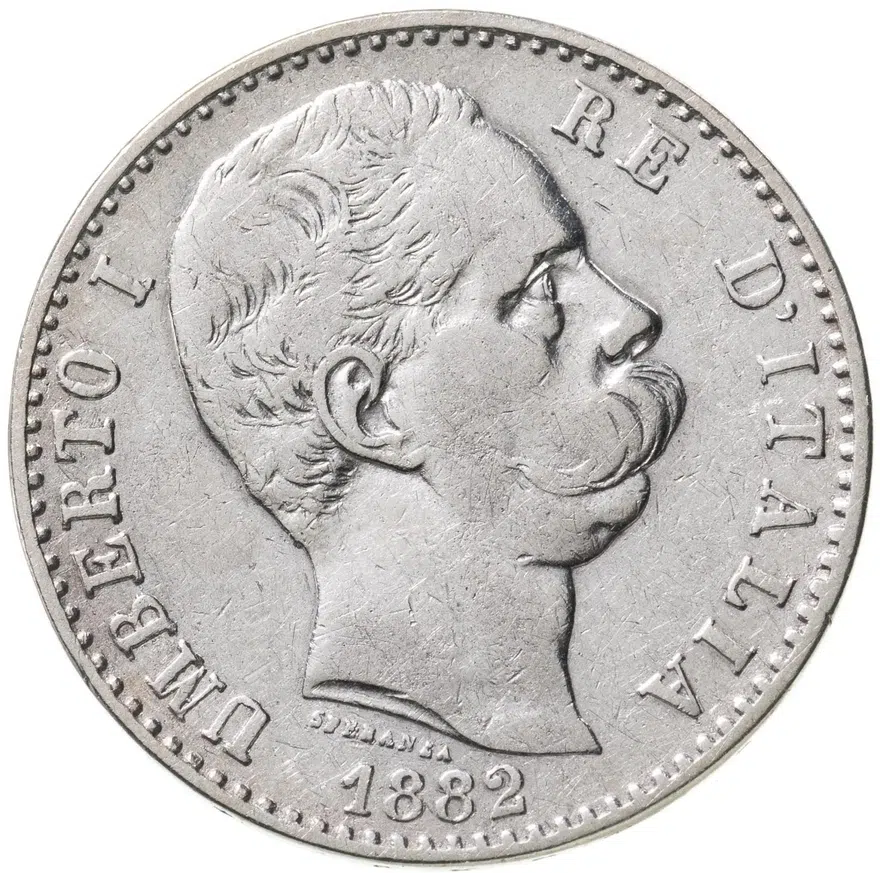 Италия 2 лиры (lire) 1882