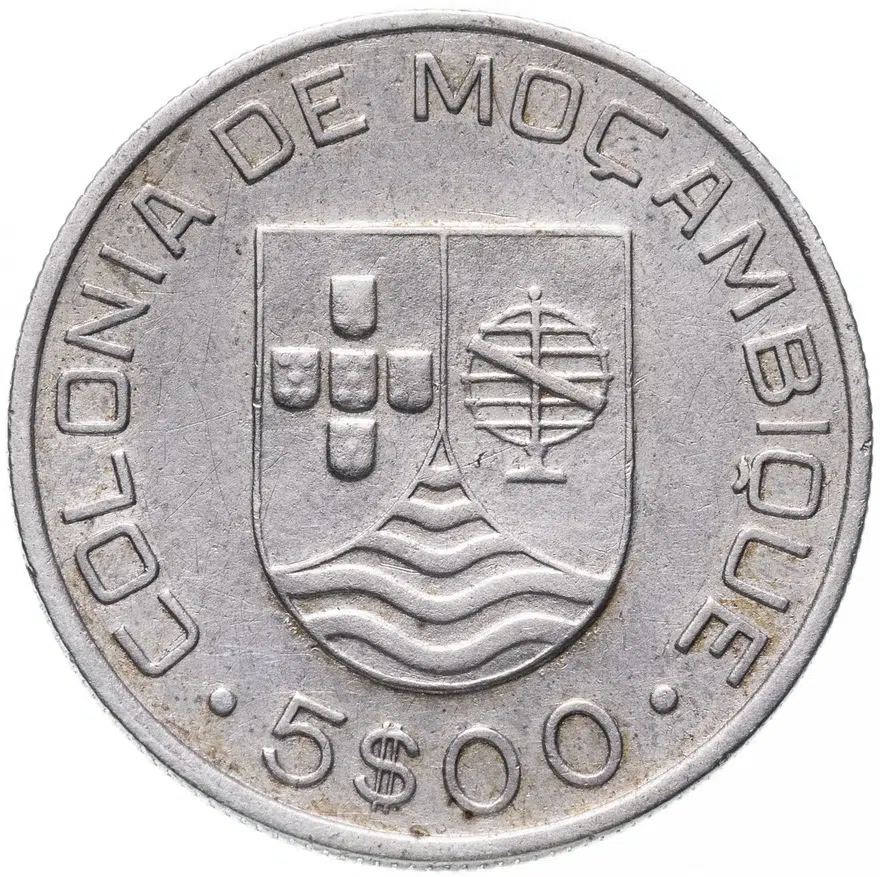 Мозамбик 5 эскудо 1935, реверс
