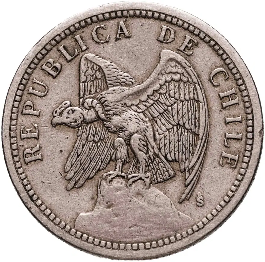 Чили 1 песо (peso) 1933