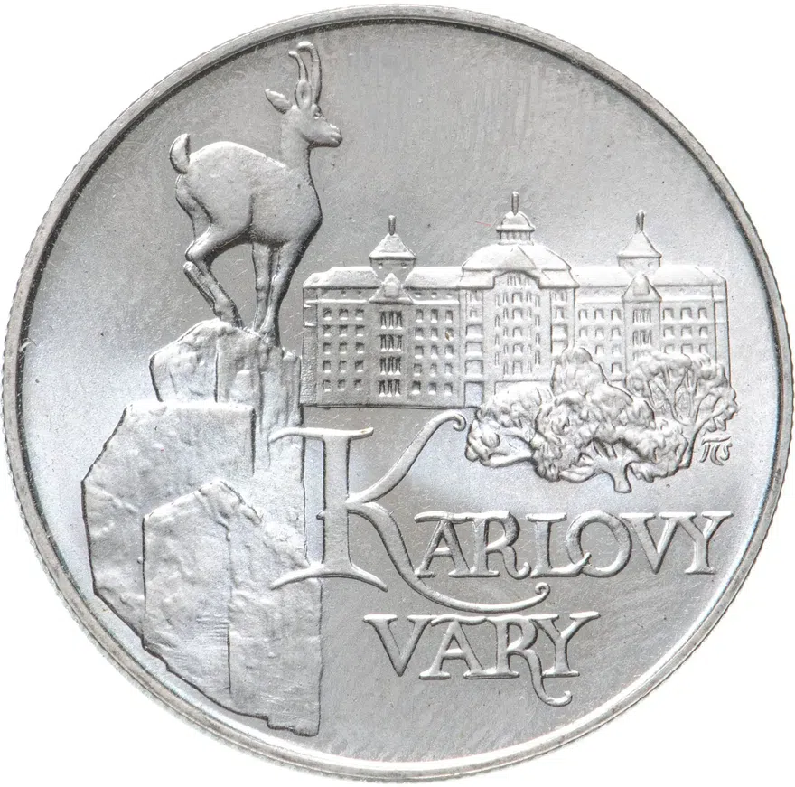 Чехословакия 50 крон (korun) 1991  Карловы Вары, аверс