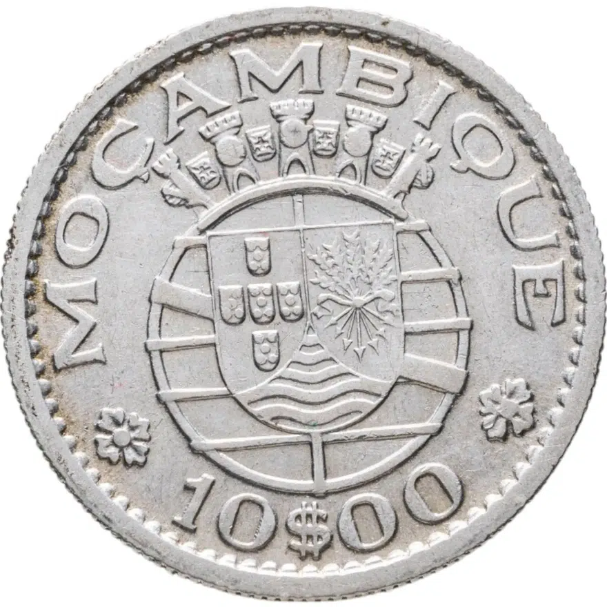 Мозамбик 10 эскудо (escudos) 1960, аверс