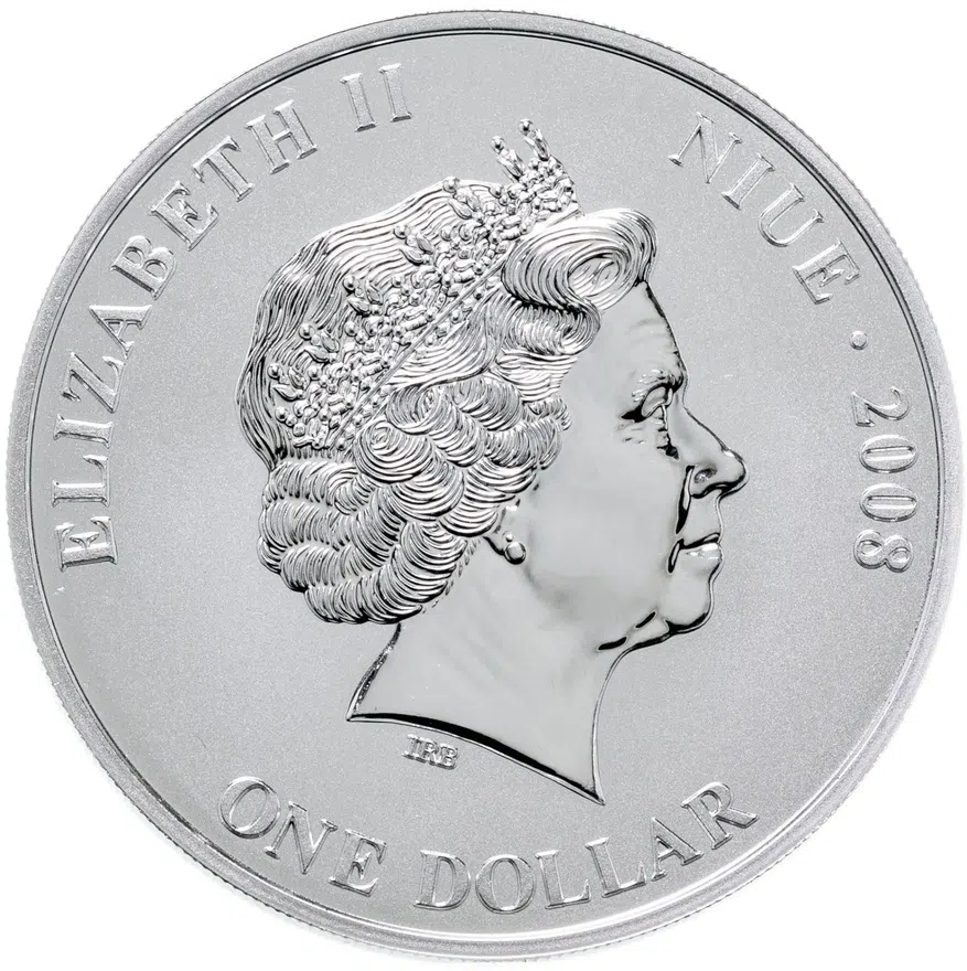 Ниуэ 1 доллар (dollar) 2008  С Новым годом и Рождеством, реверс