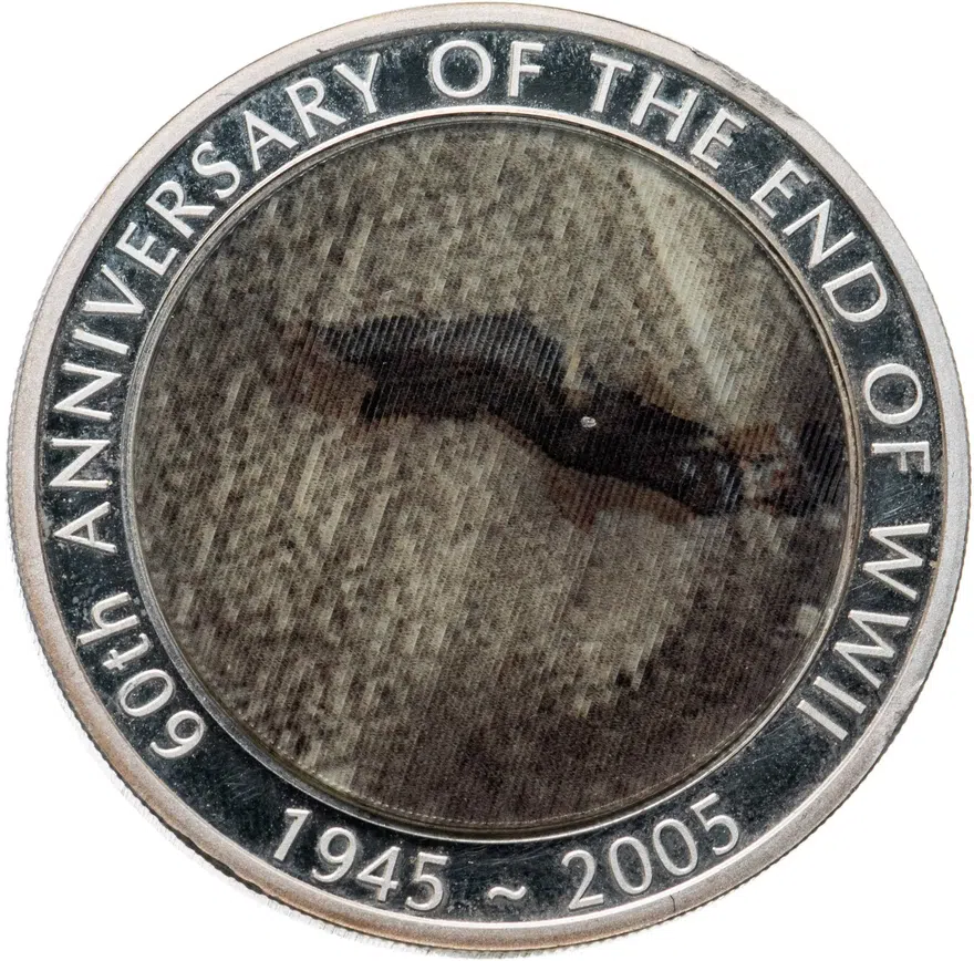 Австралия 1 доллар (dollar) 2005 "60 лет окончанию Второй мировой войны", аверс