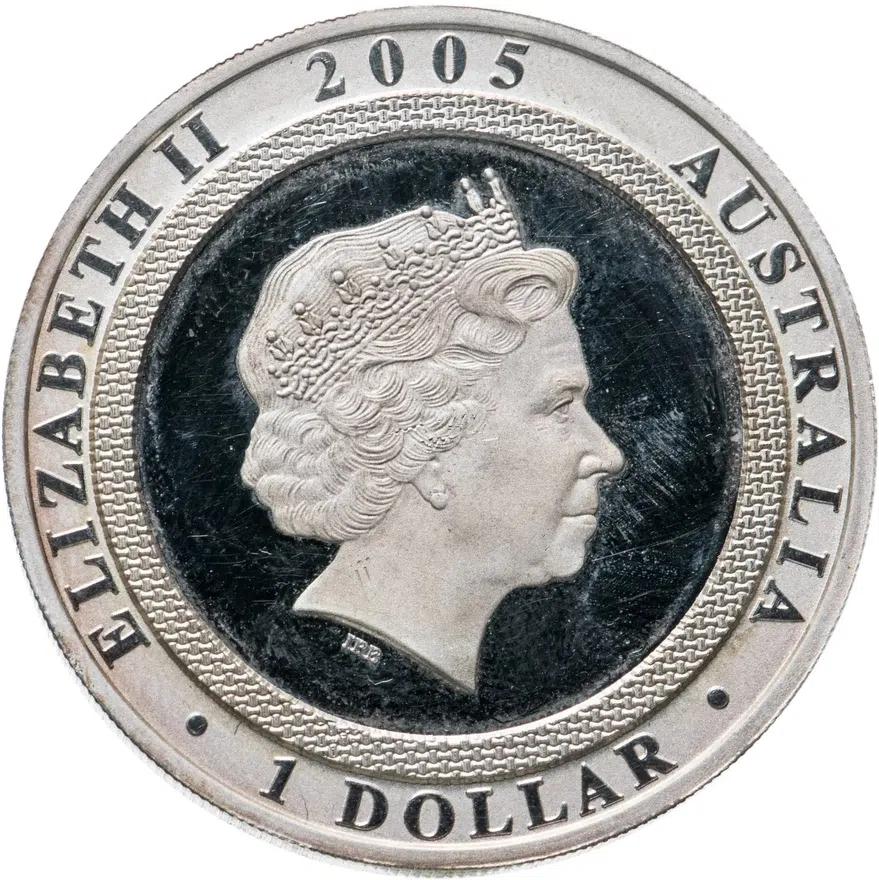 Австралия 1 доллар (dollar) 2005 "60 лет окончанию Второй мировой войны", реверс