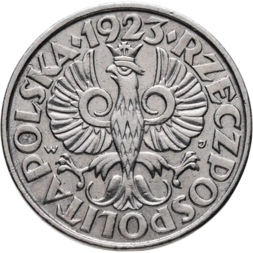 Польша 20 грошей (groszy) 1923, реверс