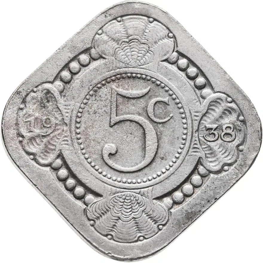 Нидерланды 5 центов (cents) 1938
