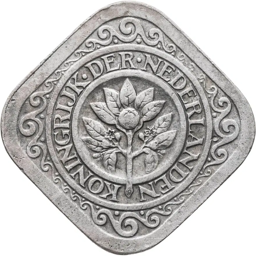 Нидерланды 5 центов (cents) 1938, реверс
