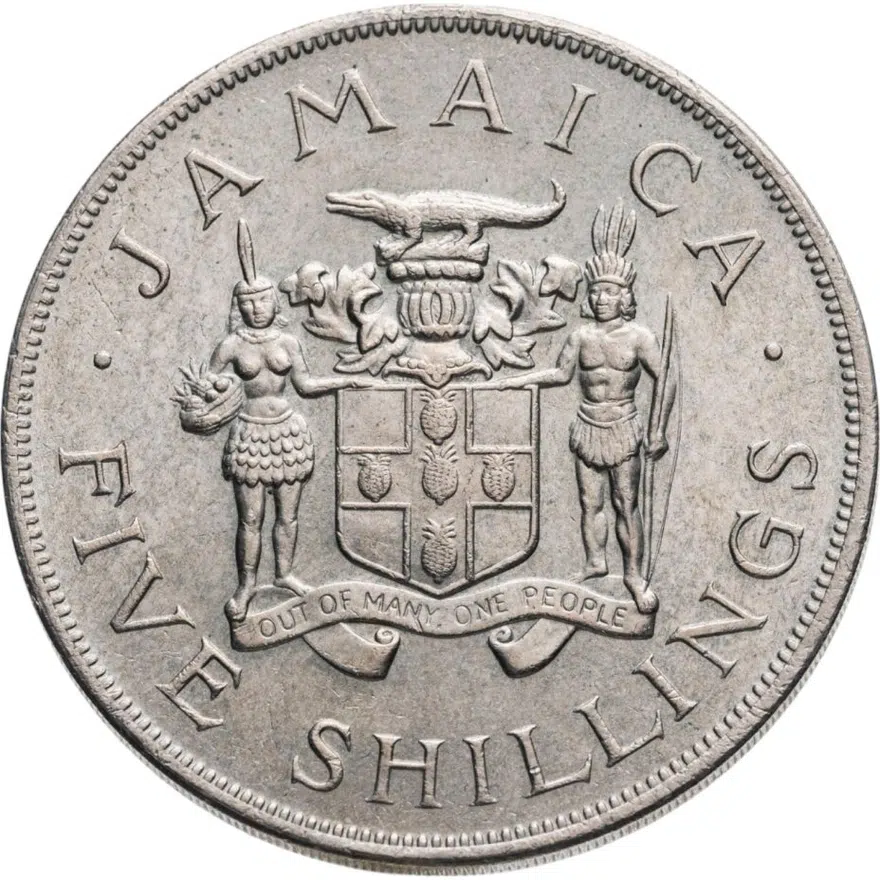 Ямайка 5 шиллингов (shillings) 1966   VIII Игры Содружества