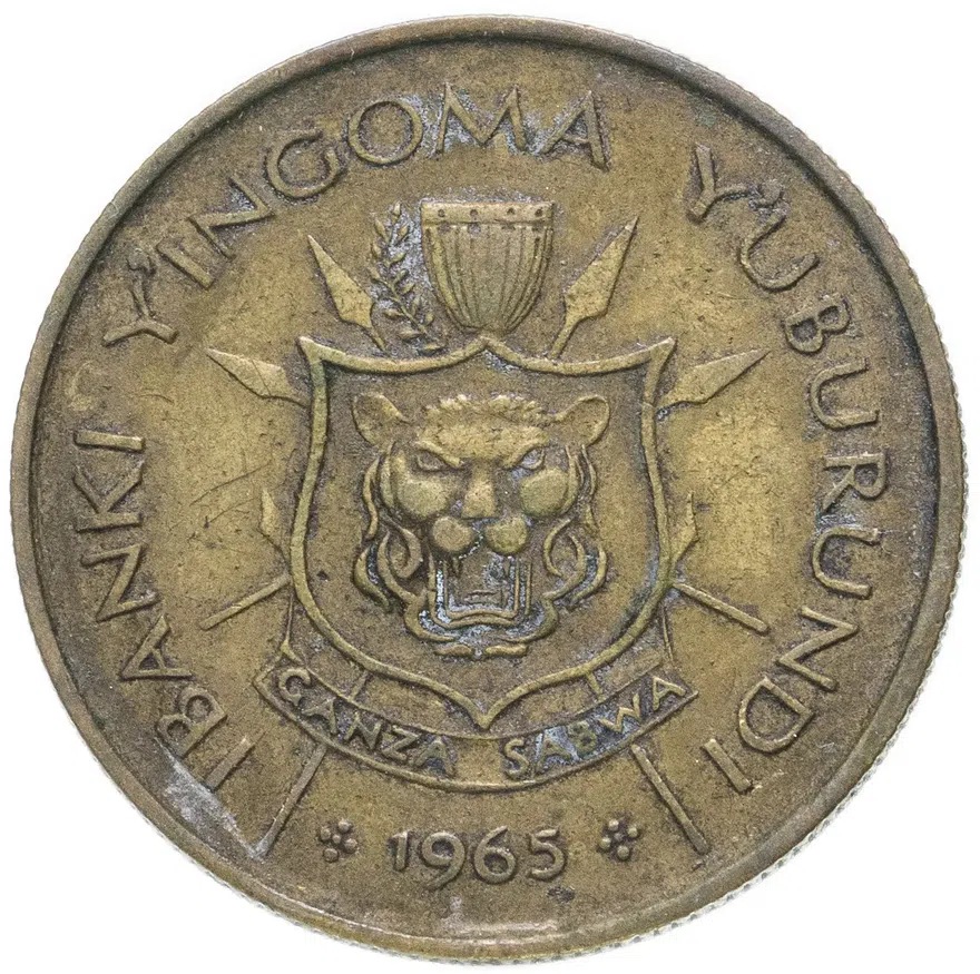 Бурунди 1 франк 1965, реверс
