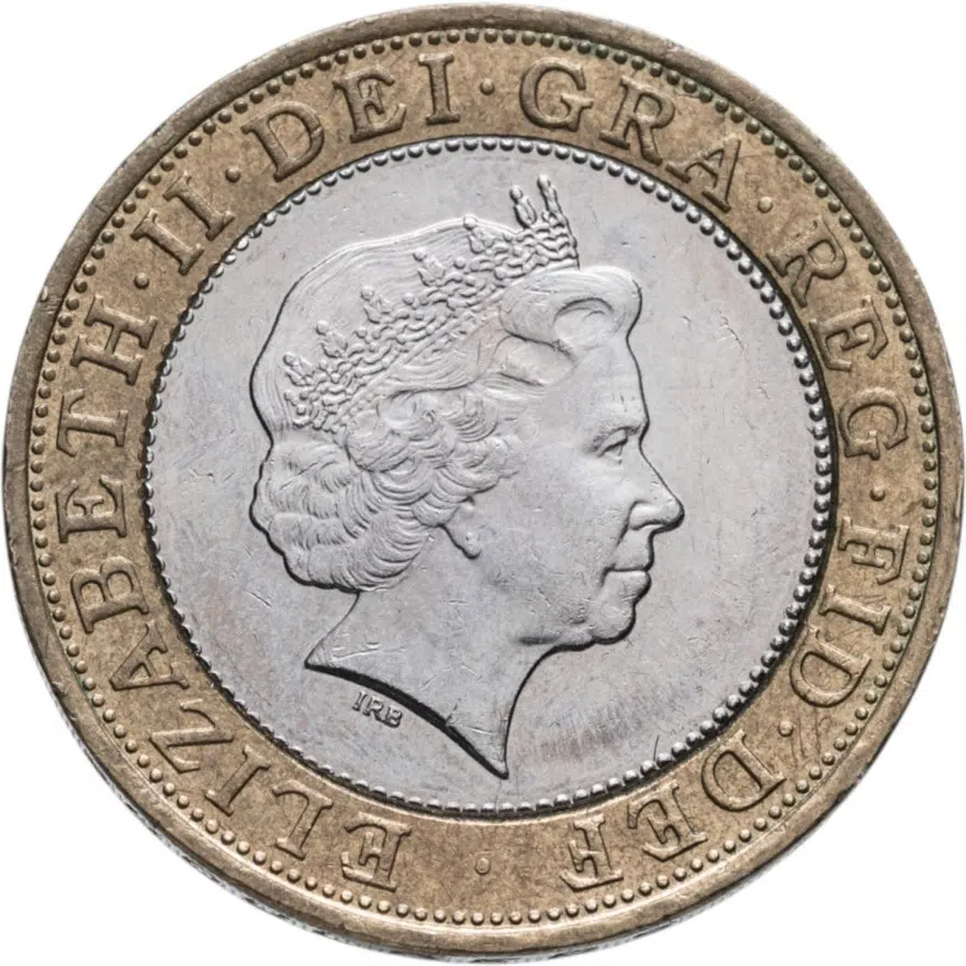 Великобритания 2 фунта (pounds) 2002