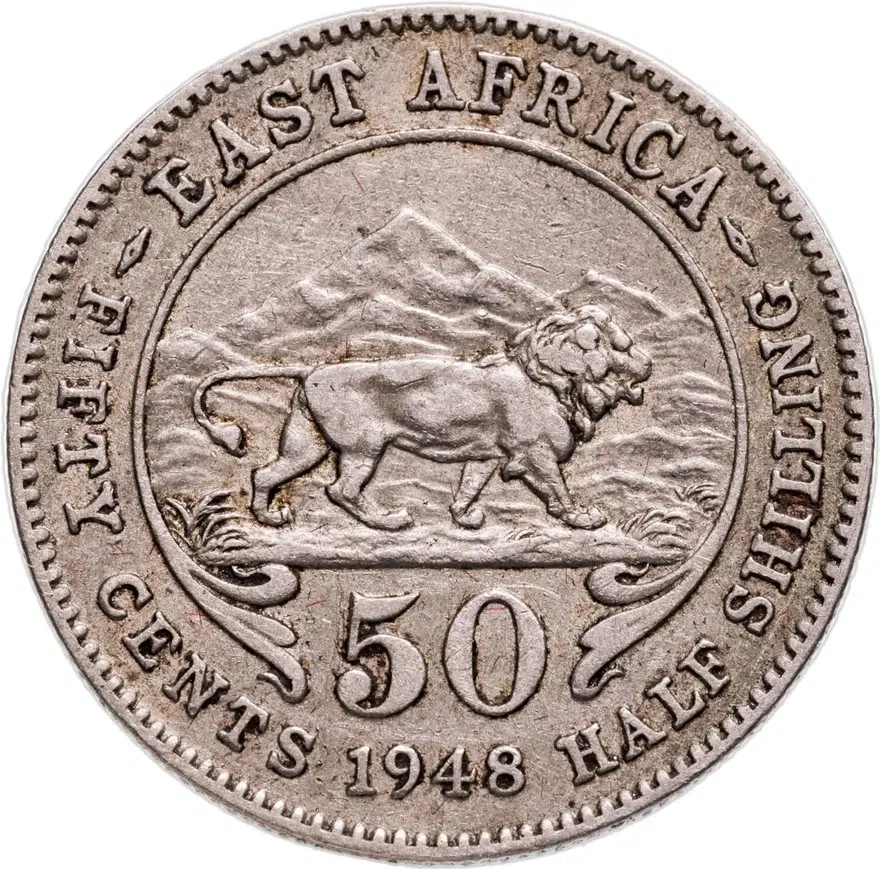 Восточная Африка 50 центов (cent) 1948, реверс