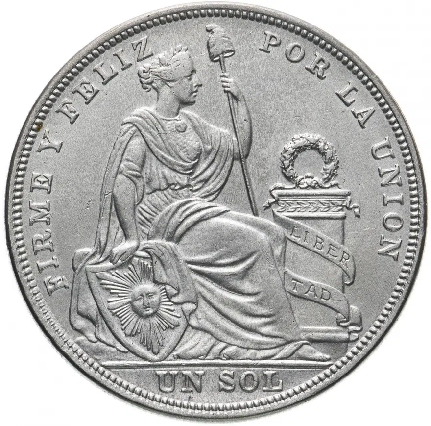 Перу 1 соль (sol) 1924, реверс