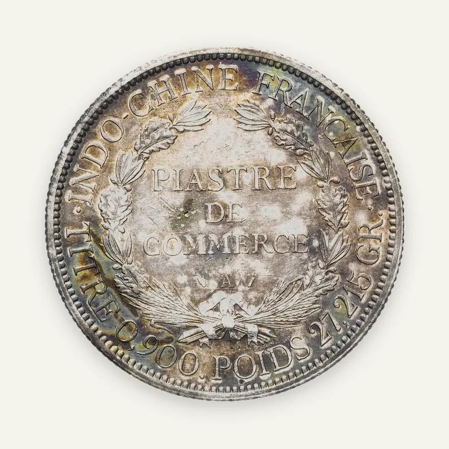 Французский Индокитай 1 пиастр (piastre) 1895, реверс