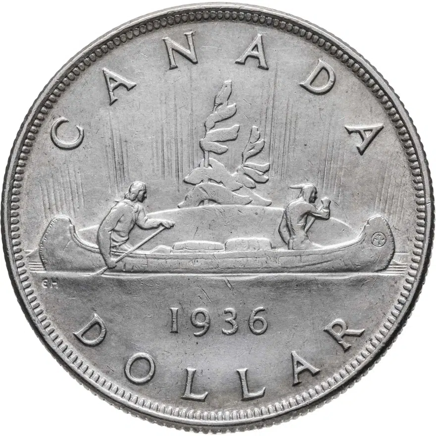 Канада 1 доллар (dollar) 1936