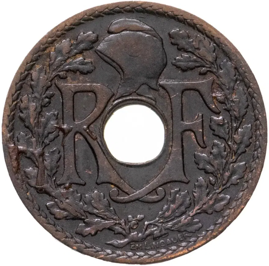 Французский Индокитай 1/2 сантима (centime) 1935, реверс