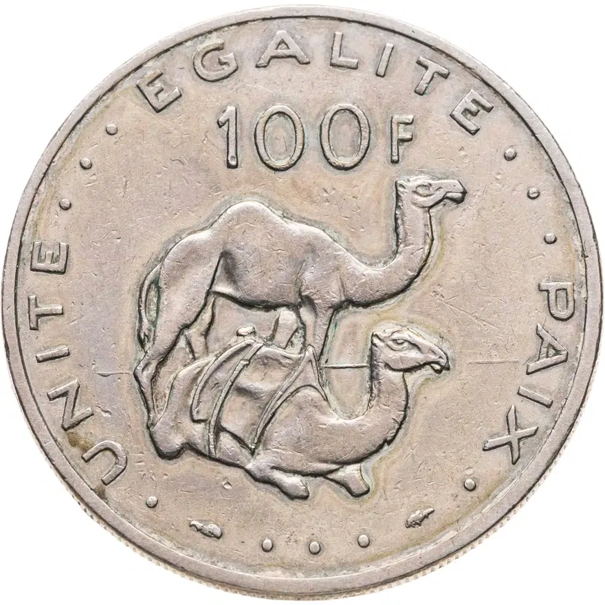 Джибути 100 франков (francs) 1977