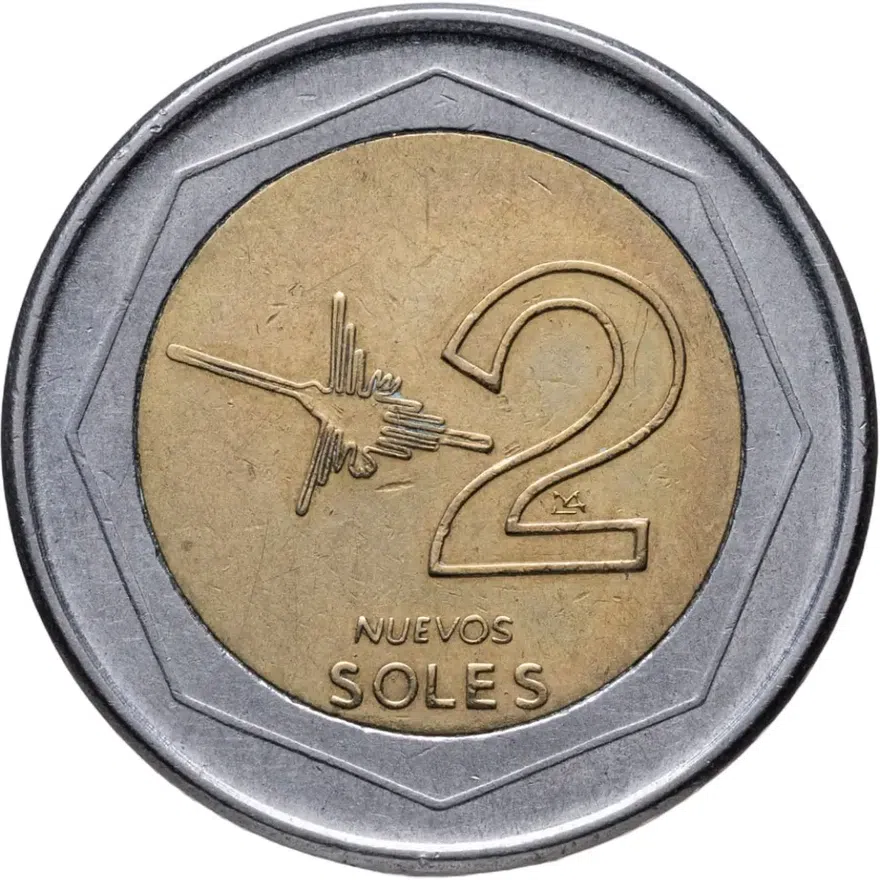 Перу 2 новых соля (nuevos soles) 2008