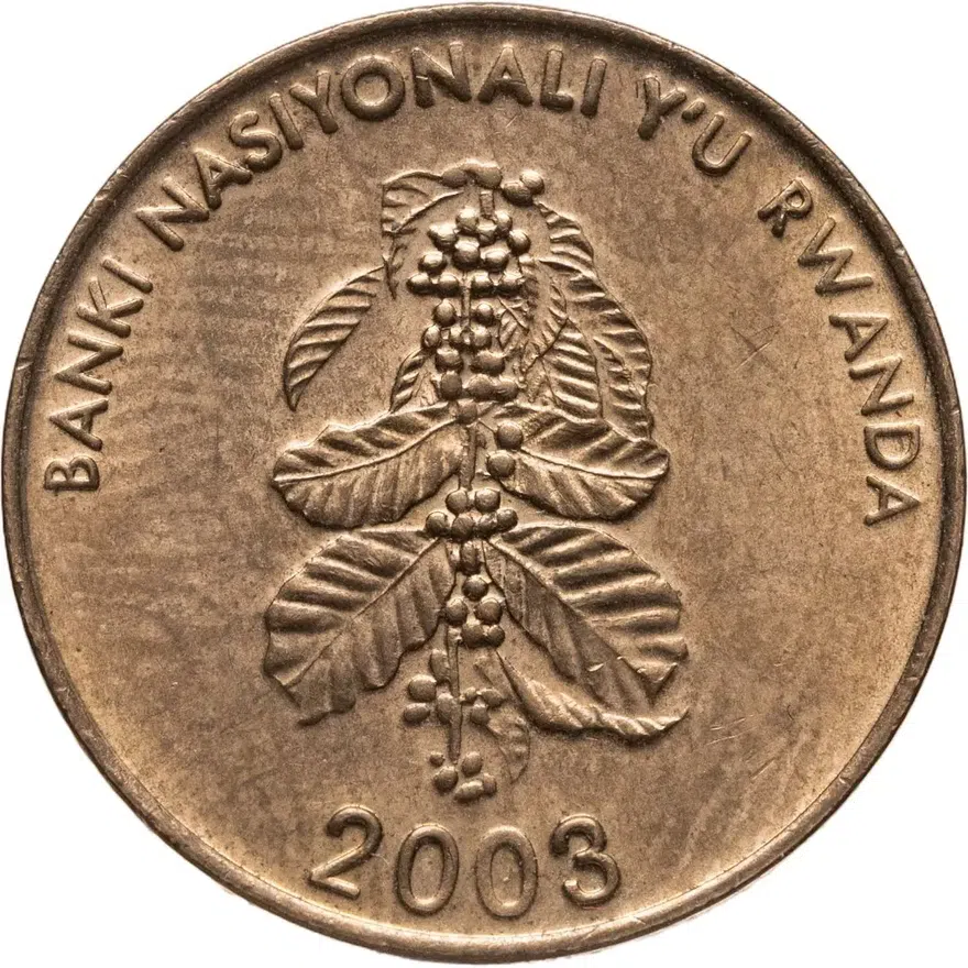 Руанда 5 франков (francs) 2003, реверс