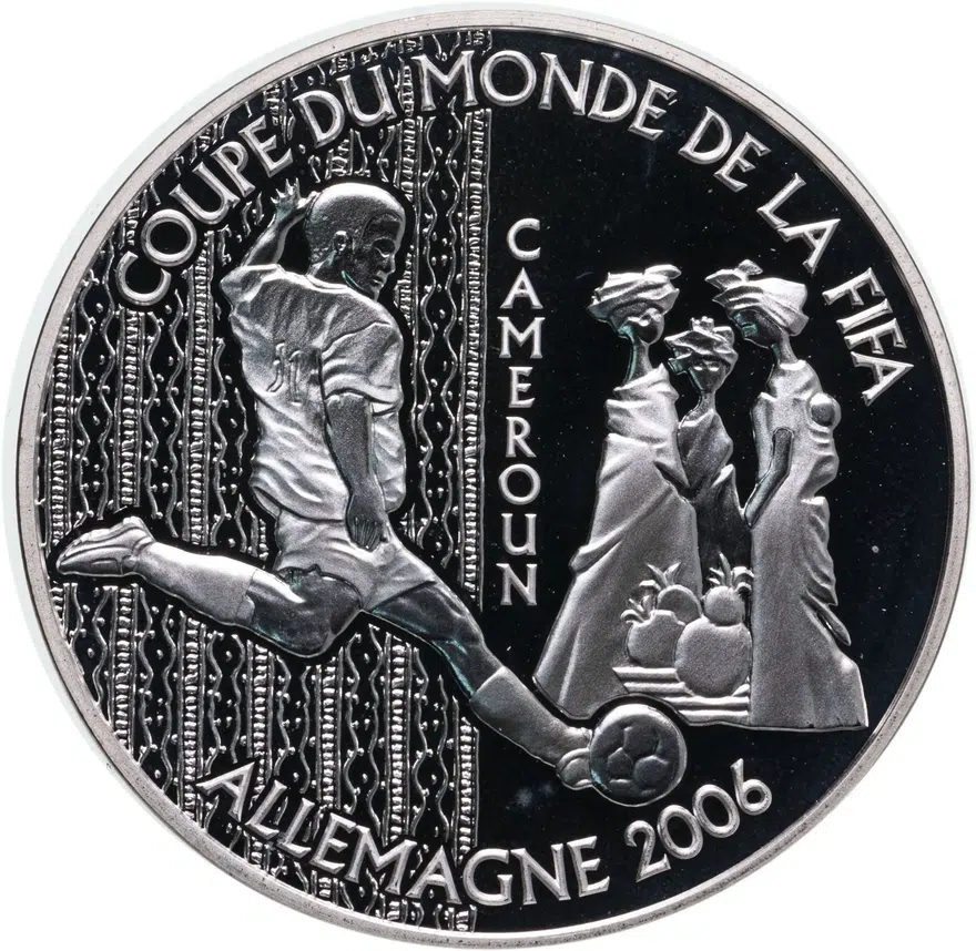 Центральная Африка (BEAC) 1000 франков (francs) 2004  Чемпионат мира по футболу 2006