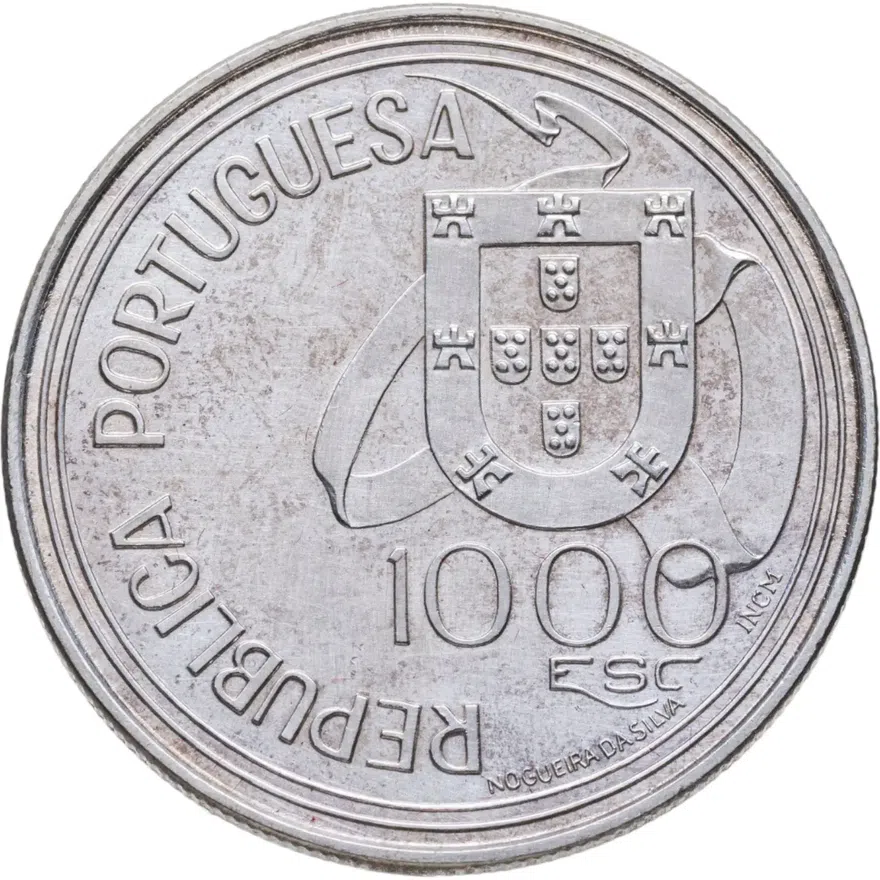 Португалия 1000 эскудо (escudos) 1994  500 лет Тордесильясскому договору