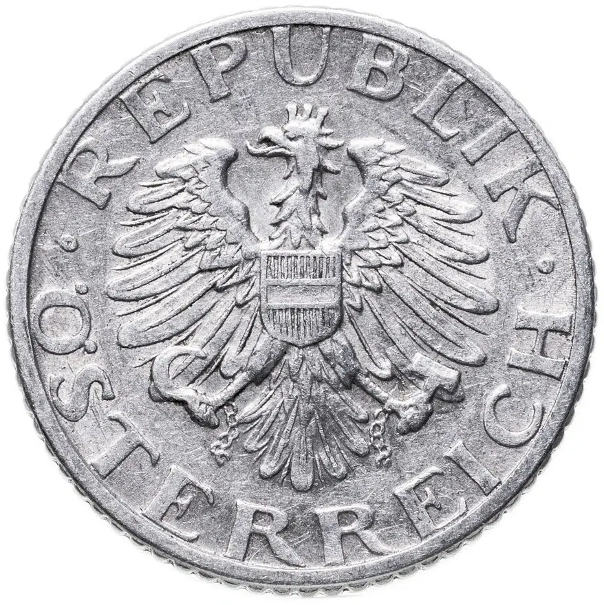 Австрия 50 грошей (groschen) 1947, реверс