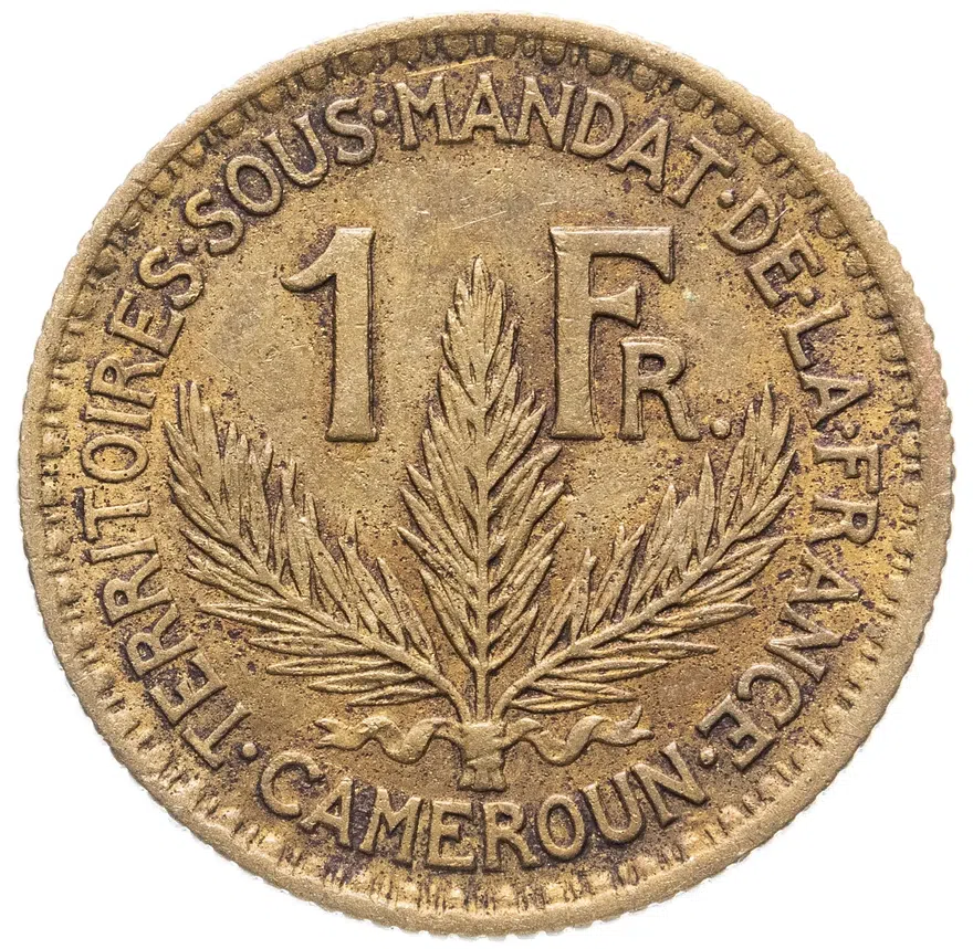 Камерун 1 франк (franc) 1926, реверс