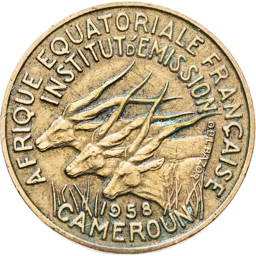 Французская Экваториальная Африка 10 франков (franc) 1958 Камерун
