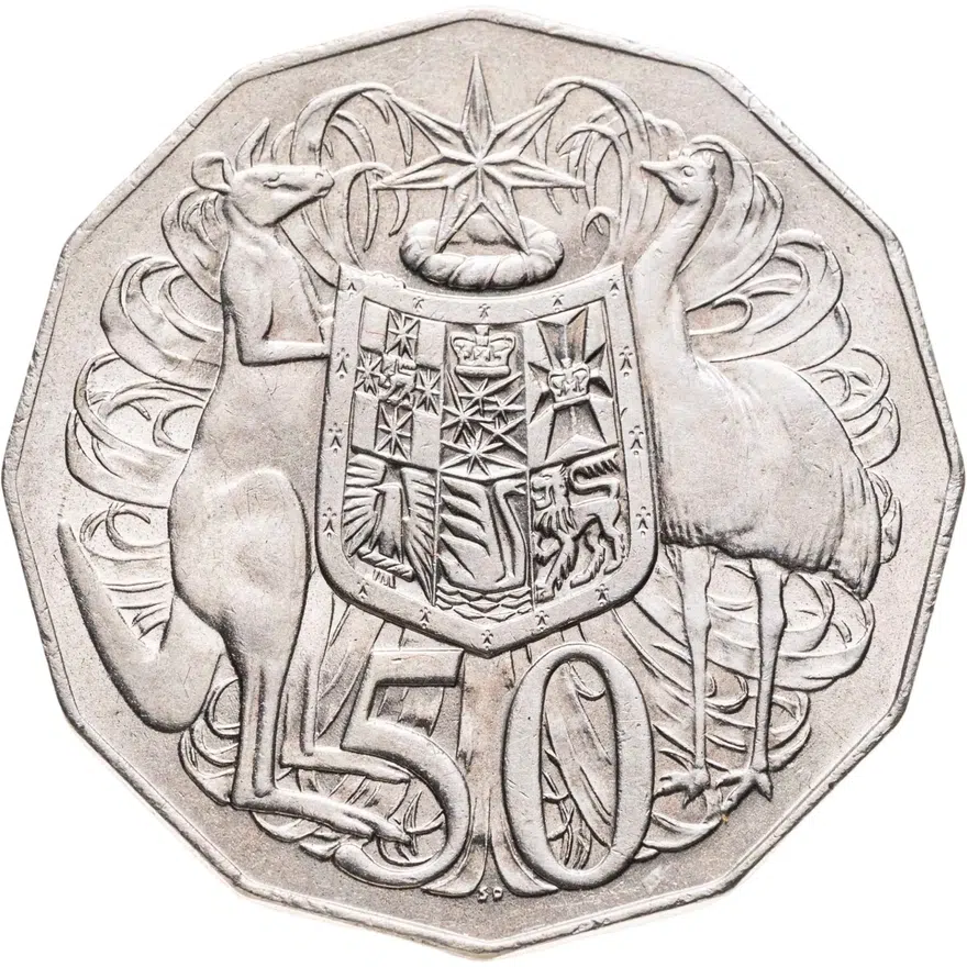 Австралия 50 центов (cents) 1969