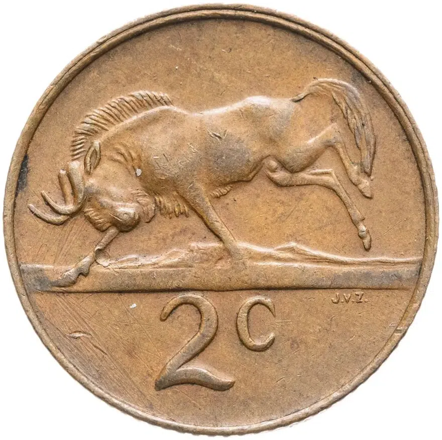 ЮАР 2 цента (cents) 1981, аверс
