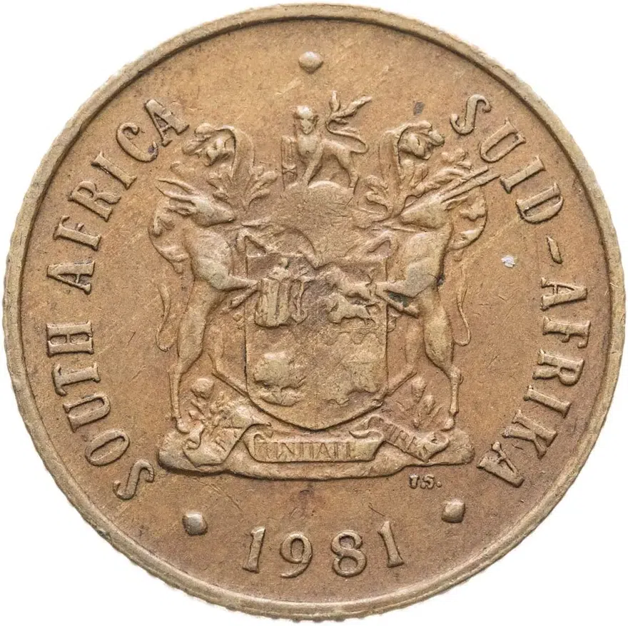 ЮАР 2 цента (cents) 1981, реверс