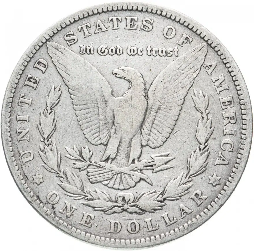 США 1 доллар (dollar) 1881  Доллар Моргана Без отметки монетного двора, реверс