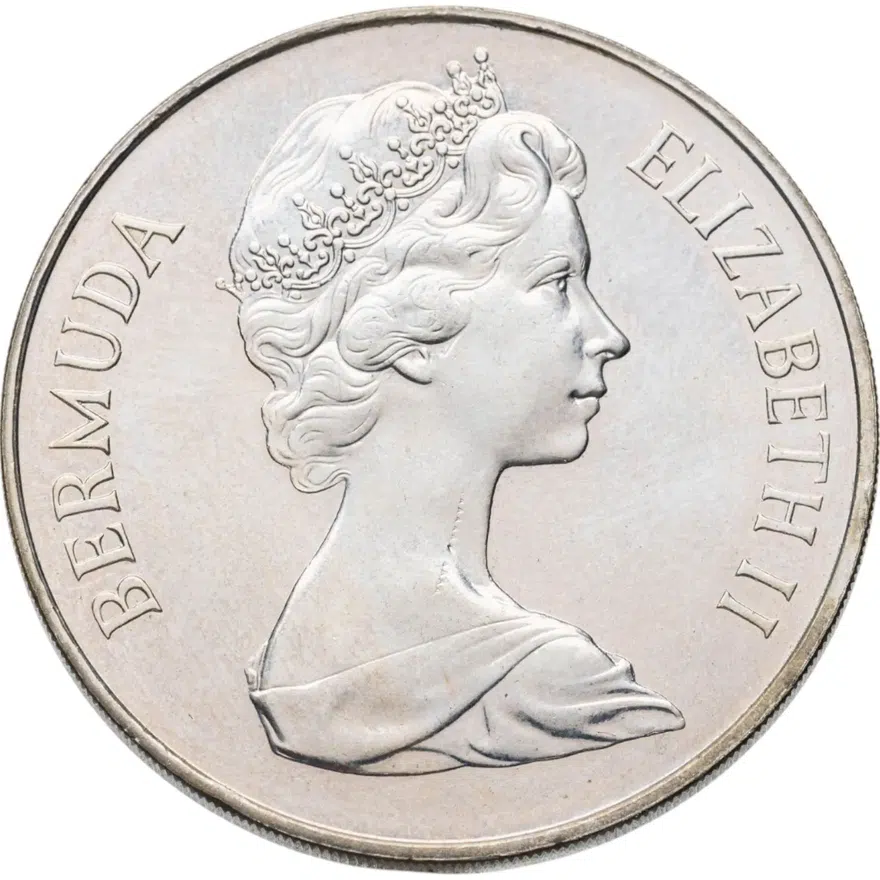 Бермудские острова 1 доллар (dollar) 1981 Свадьба принца Чарльза и леди Дианы, реверс
