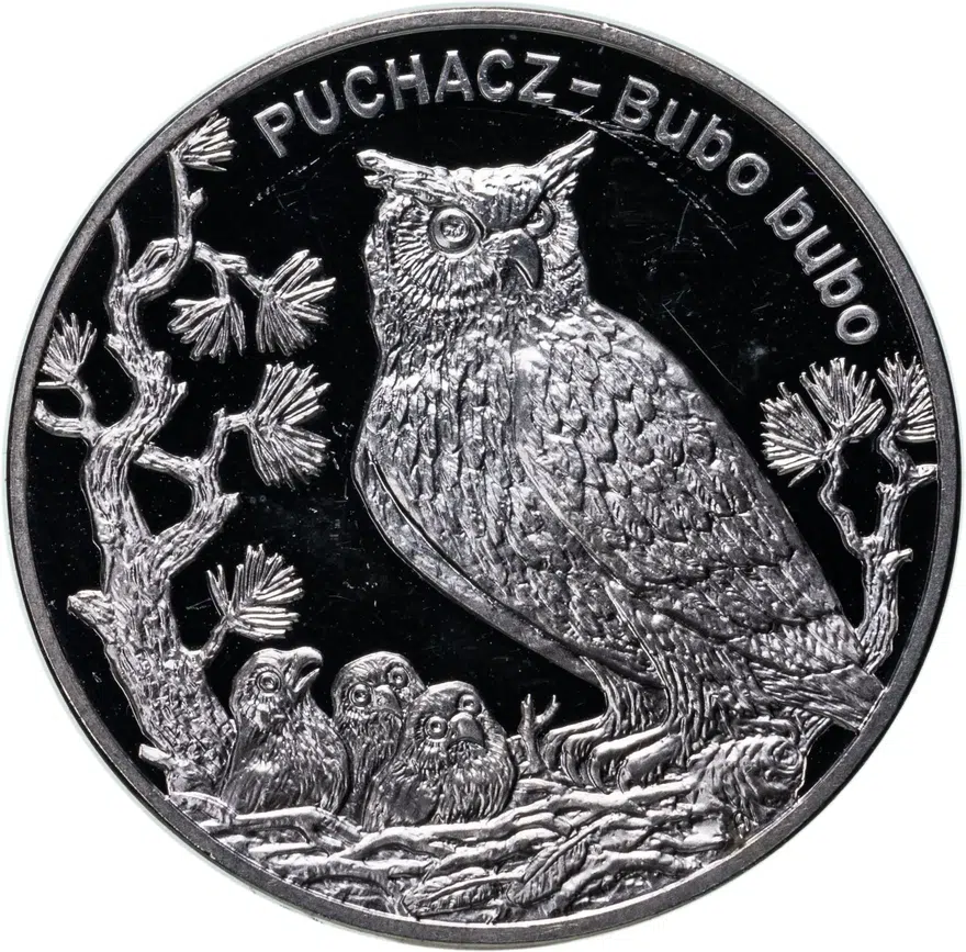 Польша 20 злотых (zlotych) 2005  Всемирная природа - Филин