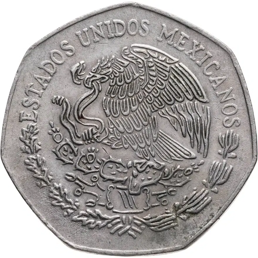 Мексика 10 песо (pesos) 1977, реверс