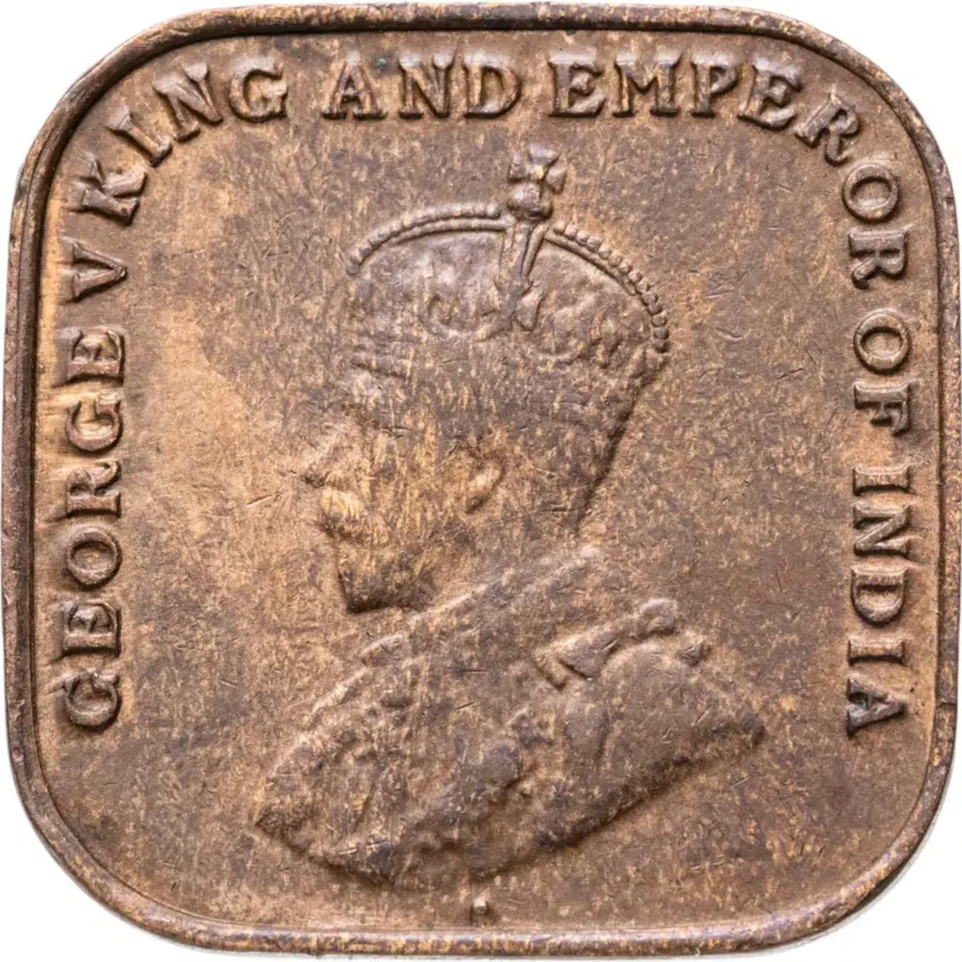 Стрейтс Сетлментс 1 цент (cent) 1919, реверс