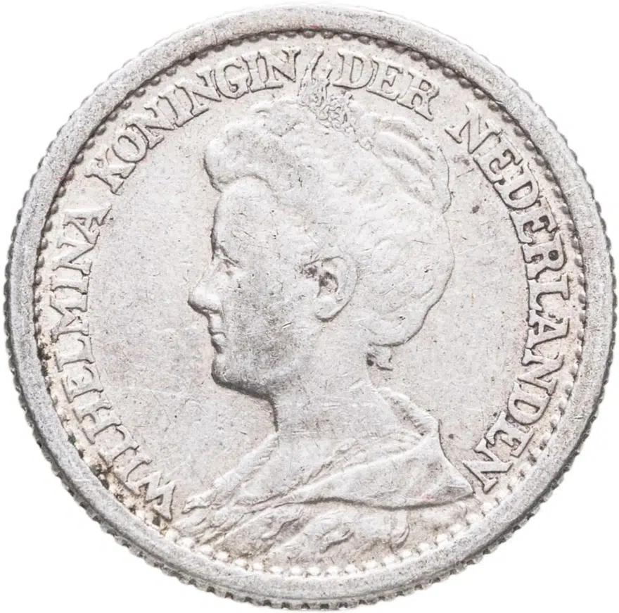 Нидерланды 25 центов (cents) 1917